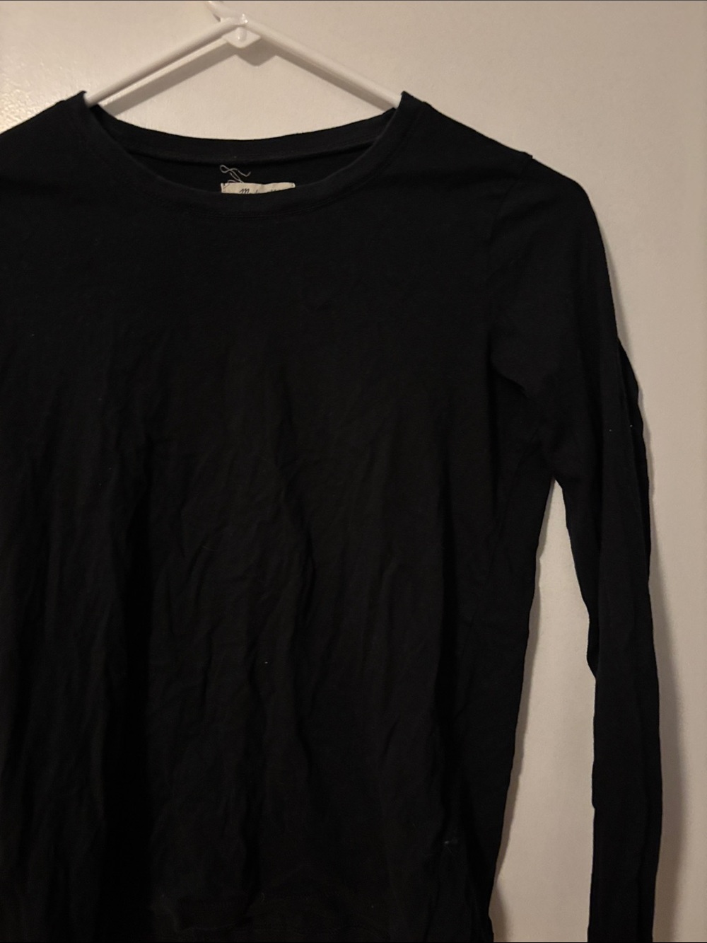 Madewell Black Long-Sleeve Tee - XXS